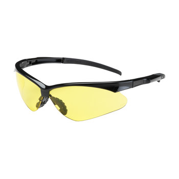 Picture of Bouton Optical Adversary 250-28-00 Yellow Black Universal Polycarbonate Standard Safety Glasses (Main product image)