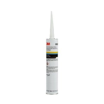 3M 08690 One-Part Black Urethane Adhesive - Solid 10.5 fl oz Cartridge