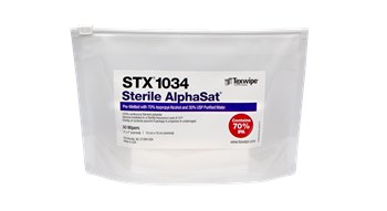 Picture of ITW Texwipe STX1034 AlphaSat White Polyester Wiper (Main product image)