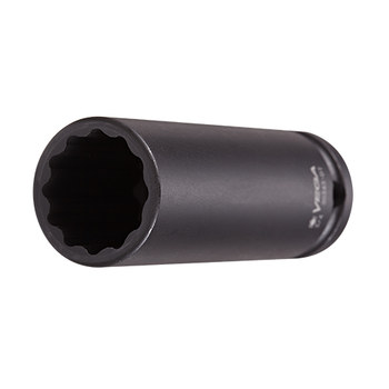Vega Tools 31703-DT 12 Point 17 mm Impact Socket - 4140 Steel - 1/2 in Square Drive - B - Straight - 80.0 mm Length - 02396