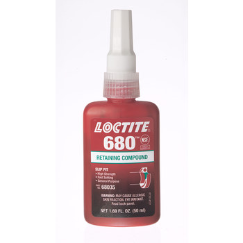 Loctite 680 Retaining Compound 68035, 50 ml Bottle, Green | RSHughes.com