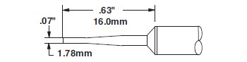 Picture of Metcal Smartheat - STTC-142 Soldering Cartridge (Main product image)