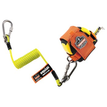 Ergodyne Squids 3190 Tape Measure Tethering Kit 19660, Polyester, Orange/Lime