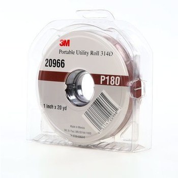 3M 314D Shop Roll 20966 - 1 in x 20 yd - Aluminum Oxide - P180 - Very Fine