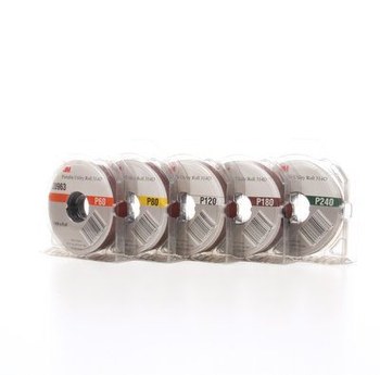 3M 314D Coated Aluminum Oxide Sanding Roll Set - X Weight - Medium, Fine, Very Fine Grade(s) Included - 20968