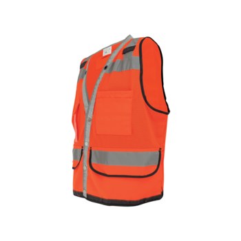 Global Glove FrogWear High-Visibility Vest GLO-058 GLO-058-L - Size Large - HV Orange - 02557