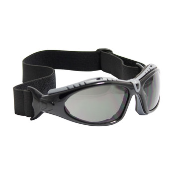 Picture of Bouton Optical Fuselage 250-50-04 Gray Black/Gray Universal Polycarbonate Standard Safety Glasses (Main product image)