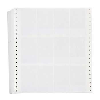 Picture of Brady Datab Clear / White Self-Extinguishing, Self-Laminating, Write-On Vinyl Dot Matrix DAT-8-292-2.5 Dot Matrix Printer Label (Main product image)