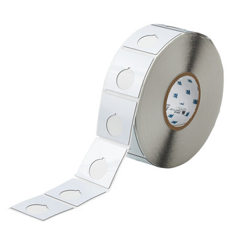 Picture of Brady White Polyester Thermal Transfer THTEP-170-593-.5 Die-Cut Thermal Transfer Printer Label Roll (Main product image)