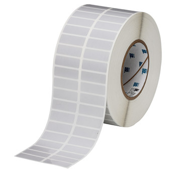 Picture of Brady Silver Polyester Thermal Transfer THT-37-480-10 Die-Cut Thermal Transfer Printer Label Roll (Main product image)