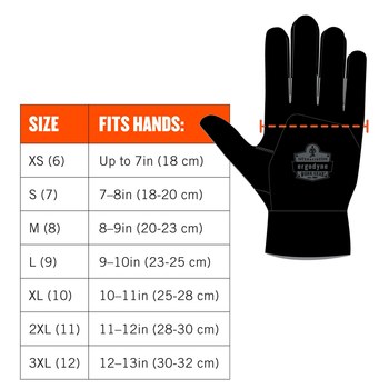 Ergodyne ProFlex 812CR6 Cut-Resistant Gloves 17922, Size Small, Black ...