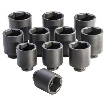 Proto J76111 6 Point Deep Impact Socket Set - 1 in Drive - 12524