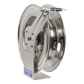 Picture of Coxreels MPL-N-450-SS MP-SS Series 50 ft Electro-polish Stainless Steel Stainless Steel Hose Reel (Main product image)