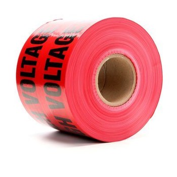 3M Scotch 369 Warning Tape 57774, 6 in x 1000 ft, Red | RSHughes.com