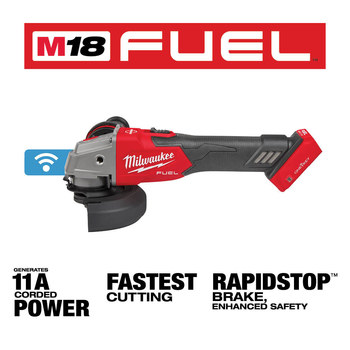 Milwaukee M18 FUEL M18 REDLITHIUM Battery Braking Grinder - 5 in Diameter - 2883-20