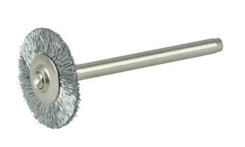 Weiler 26000 Wheel Brush - 3/4 in Dia - Crimped Steel Bristle