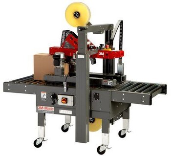 3M 8000A 3M-Matic Tape Case Sealer - 40 Cases Per Minute - 2 & 3 in Tape compatibility - Max Box Size 21 1/2 in W x 36 in H - Manual Adjustability - 051115-80971