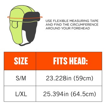 Ergodyne N-Ferno 6802 Lime Large Nylon Trapper Hat - 720476-16855