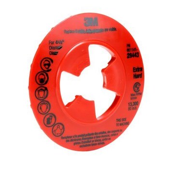 3M Red Faceplate - 5 in Diameter - 60980108264