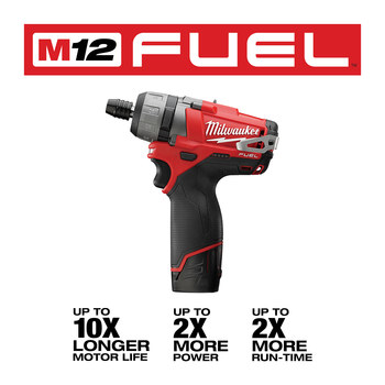 Milwaukee M12 Electric Screwdriver Kit 2402-22, 1/4 in Hex Chuck