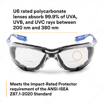 3M Virtua Standard Safety Glasses with Corded Ear Plug Control System CCS 11872