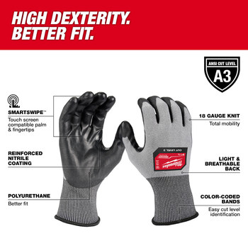 Samurai Glove - Touch Screen Compatible Cut Resistant Gloves - Cut Level A4