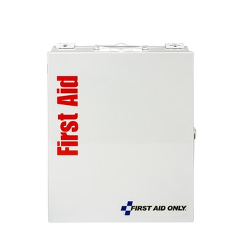 First Aid Only First Aid Cabinet Without Medications - 9 in Width - 11.25 in Length - 3 in Height - Metal Case Construction - 092265-90578