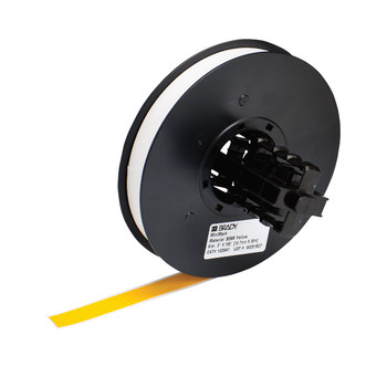 Picture of Brady Yellow Indoor / Outdoor Vinyl Thermal Transfer 113195 Continuous Thermal Transfer Printer Label Roll (Main product image)