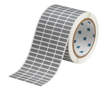 Picture of Brady Gray Self-Extinguishing Polyimide Thermal Transfer THT-1-472-10-GY Die-Cut Thermal Transfer Printer Label Roll (Main product image)