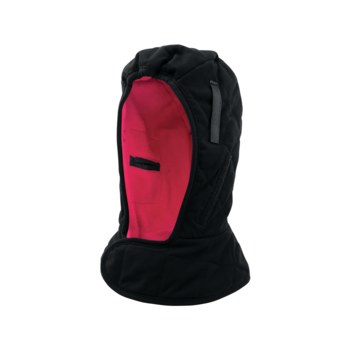 Global Glove Bullhead Safety Black Universal Cotton Cold Weather Head Liner - 2-Point Strap Type - Hook & Loop - 816679-01959