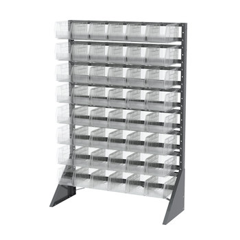 Picture of Akro-Mils 30008230SC 300 250 lb Clear Polypropylene Single Sided Fixed Rack (Main product image)