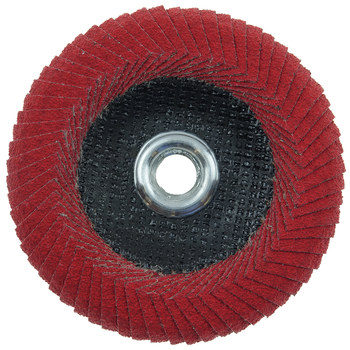 Weiler Tiger Angled Flap Disc 51316 - Ceramic - 4-1/2 in - 60 - Medium