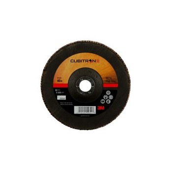 3M Cubitron II 967A Type 27 Flap Disc 55641 - Ceramic Aluminum Oxide - 7 in - 40+ - Coarse
