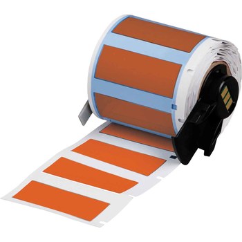 Picture of Brady PermaSleeve Orange Polyolefin Thermal Transfer M6-375-175-342-OR Heat Shrink Wire & Cable Labels (Main product image)