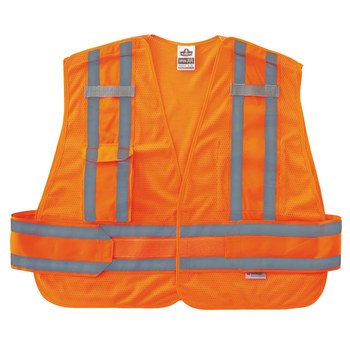 Ergodyne Glowear High-Visibility Vest 8244PSV 21360 - Size Medium/Large - High-Visibility Orange