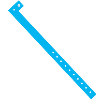 Picture of Shipping Supply WR120BE Blue Plastic Wristbands (Main product image)