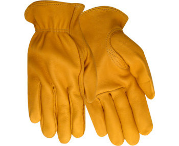 Picture of Red Steer 1505 Yellow XL Grain Deerskin Leather Driver's Gloves (Main product image)