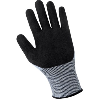 Global Glove Samurai Glove Light Blue/Black X-Small Cut-Resistant Gloves - ANSI A2 Cut Resistance - Nitrile Palm & Fingers Coating - CR918MF-6(XS)