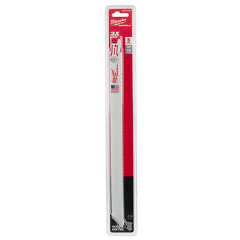 Milwaukee SAWZALL Reciprocating Saw Blade 48-00-5189 - 18 TPI - 0.75 in Width x 0.035 in Thick - Bi-Metal