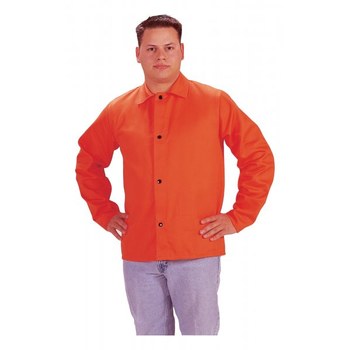 Picture of Tillman Hi-Vis Orange Medium FR-7A Cotton Welding Jacket (Main product image)