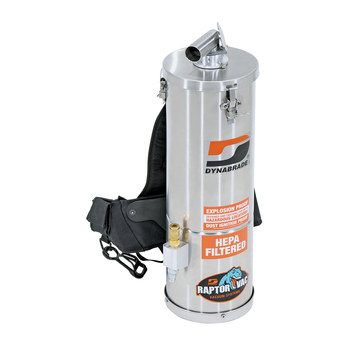 Dynabrade Raptor Vac Pneumatic Portable Vacuum System - Backpack Style - 30 in Overall Length - 16 in Height - 61472