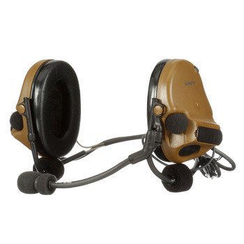 3M PELTOR ComTac V MT20H682BB-47 CY Coyote Brown Communication Headset - Neckband - B-Band - Battery Powered - 23 dB NRR - 076308-94593