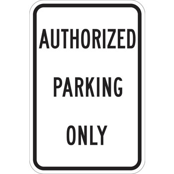 Picture of Brady B-959 Aluminum English Parking Restriction, Permission & Information Sign part number 115431 (Main product image)