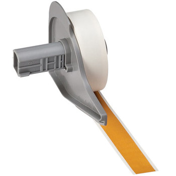 Picture of Brady Orange Indoor / Outdoor Vinyl Thermal Transfer M71C-500-595-OC Continuous Thermal Transfer Printer Label Roll (Main product image)