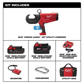 Milwaukee M18 FORCE LOGIC 12T Utility Crimper - 16 in - 47379