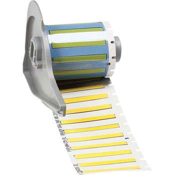 Picture of Brady PermaSleeve Yellow Polyolefin Thermal Transfer M7-094-175-7641-YL Heat Shrink Wire & Cable Labels (Main product image)