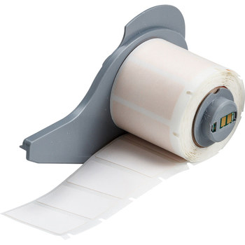 Picture of Brady White Self-Extinguishing Polyimide Thermal Transfer M71-30-472 Die-Cut Thermal Transfer Printer Label Roll (Main product image)