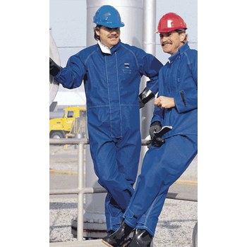 Picture of Ansell Sawyer-Tower 66-672 Blue 3XL CPC Nomex Trilaminate Heat-Resistant Overalls (Main product image)
