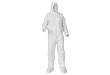 Picture of Ansell KleenGuard A35 White 4XL Microporous Film Laminate Disposable General Purpose & Work Coveralls (Main product image)