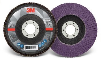 3M 769F Type 29 Flap Disc 05907 - Ceramic Precision-Shaped Grain - 4 1/2 in - 60+ - Medium